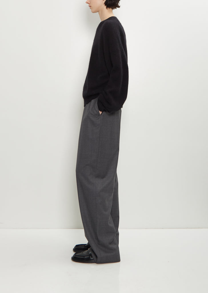 Tristan Mercerized Wool Yak Sweater — Black