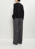 Tristan Mercerized Wool Yak Sweater — Black