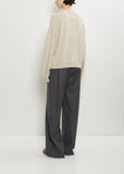 Tristan Mercerized Wool Yak Sweater — Stone Melange