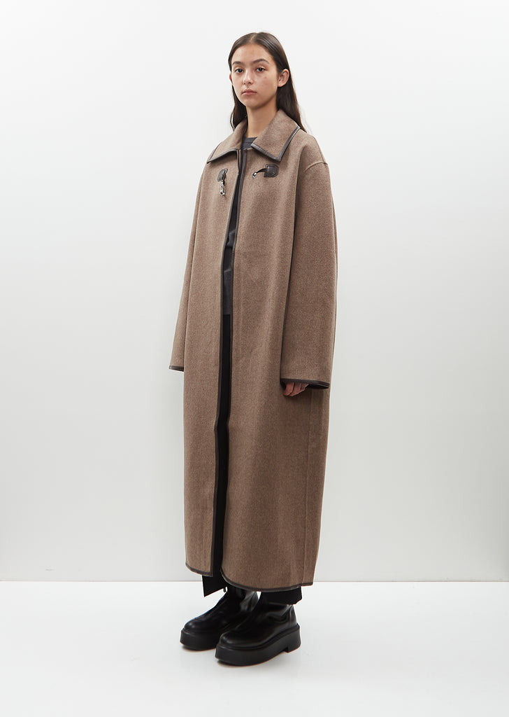 Wool Double Clasp Coat