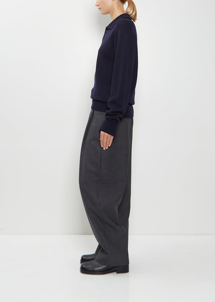 Sark Merino Wool Polo Shirt Jumper