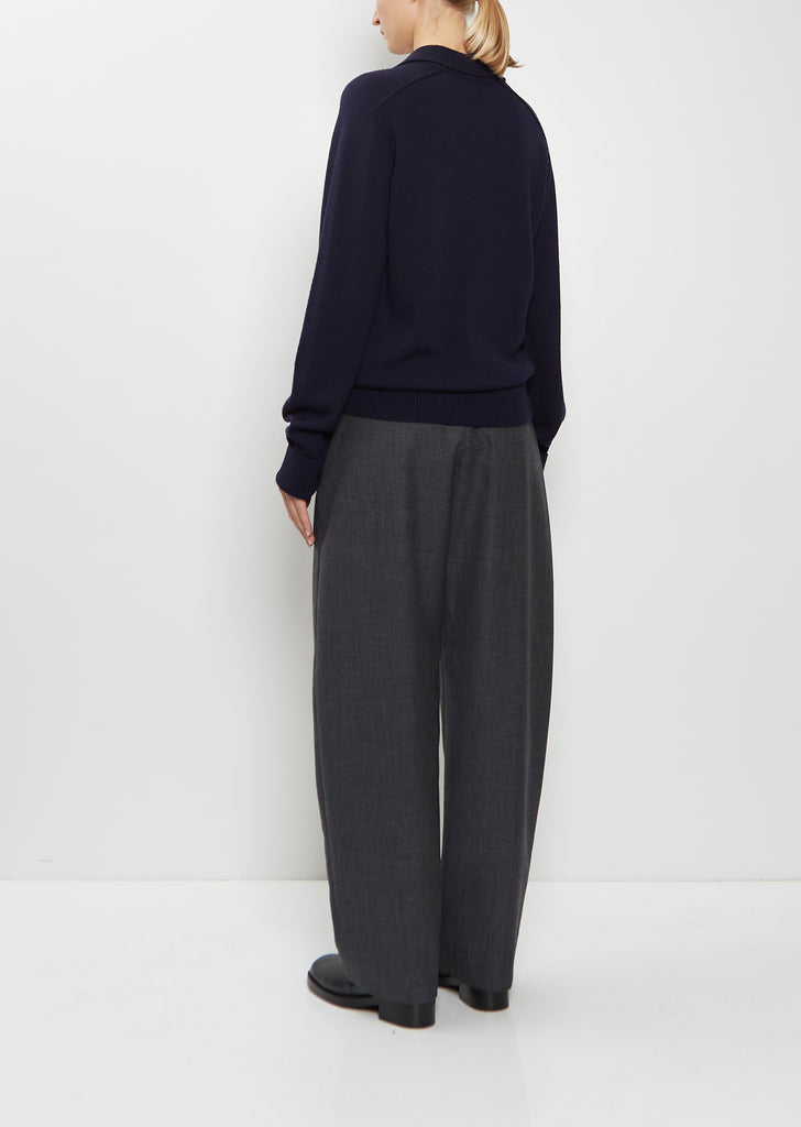 Sark Merino Wool Polo Shirt Jumper
