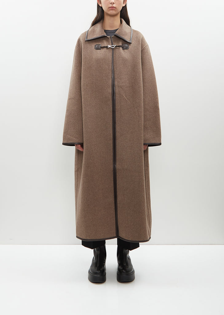 Wool Double Clasp Coat