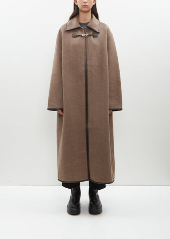 Wool Double Clasp Coat