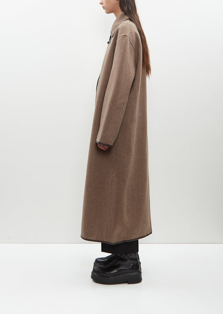 Wool Double Clasp Coat