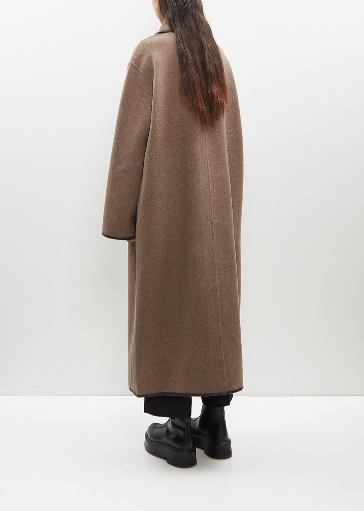 Wool Double Clasp Coat