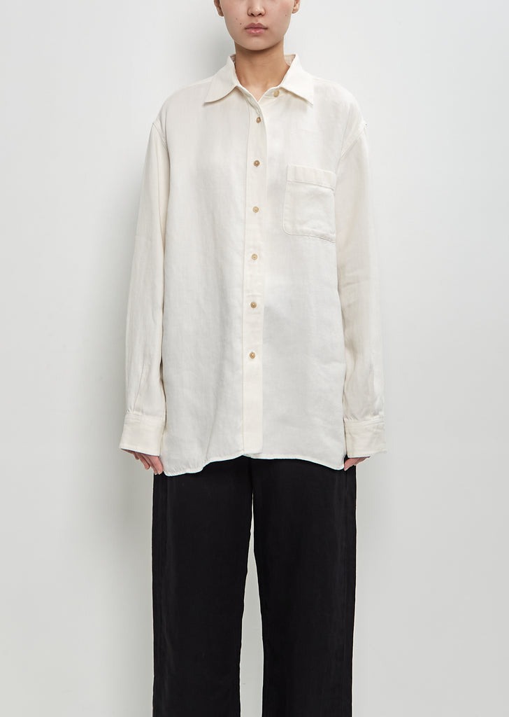 Linen Nesson Shirt — White