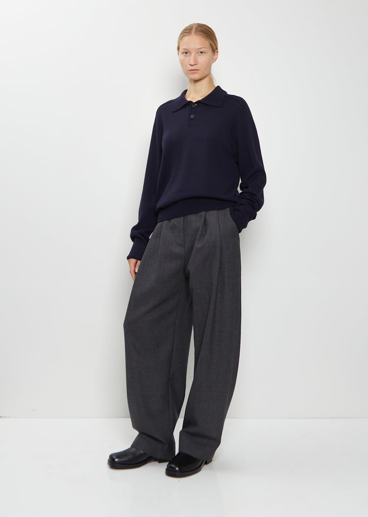 Sark Merino Wool Polo Shirt Jumper