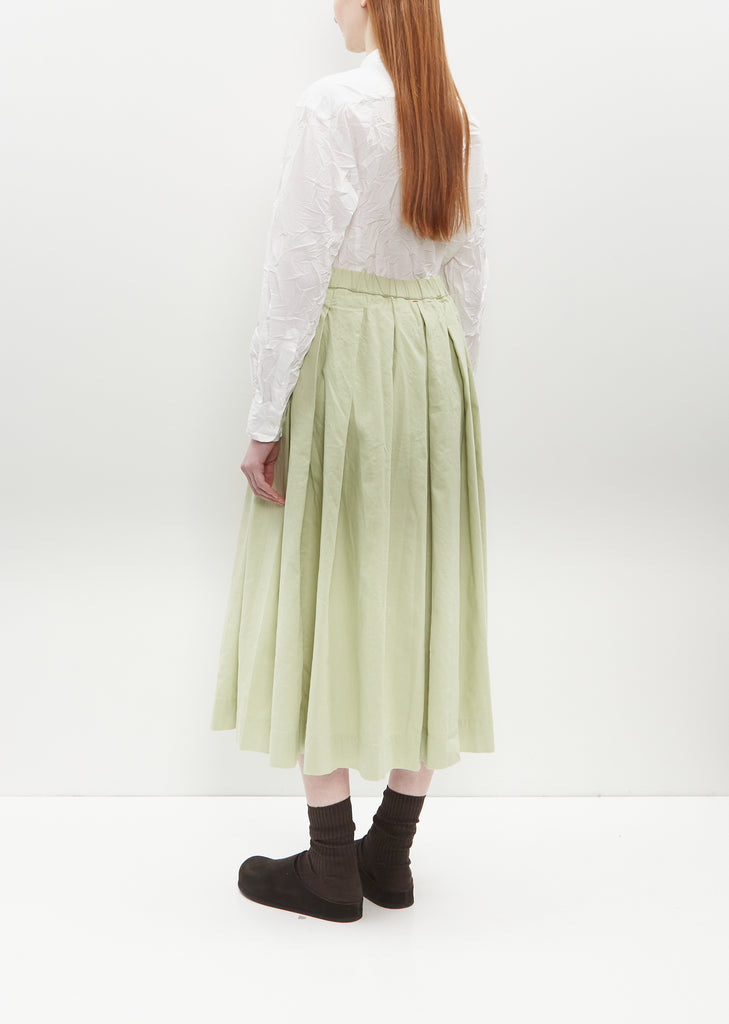 Bowling Cotton Skirt — Jade