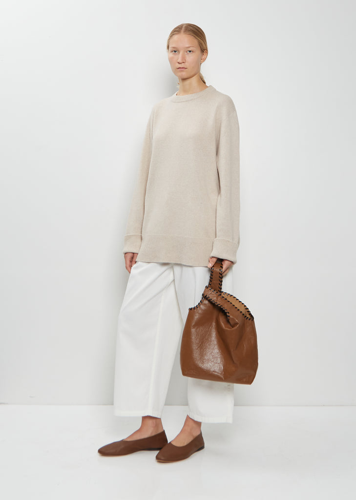 March Leather Shopper Tote
