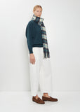 Cashayr Sutherland Cashmere Scarf — Light Blue Mallard