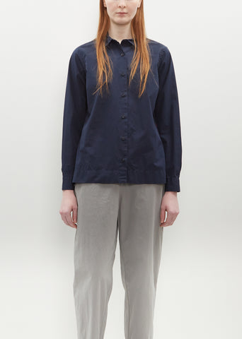 Chloe Light Cotton Shirt — Navy