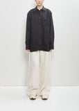 Linen Nesson Shirt — Black