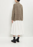 Handknit Cotton Alpaca Dolcevita Sweater