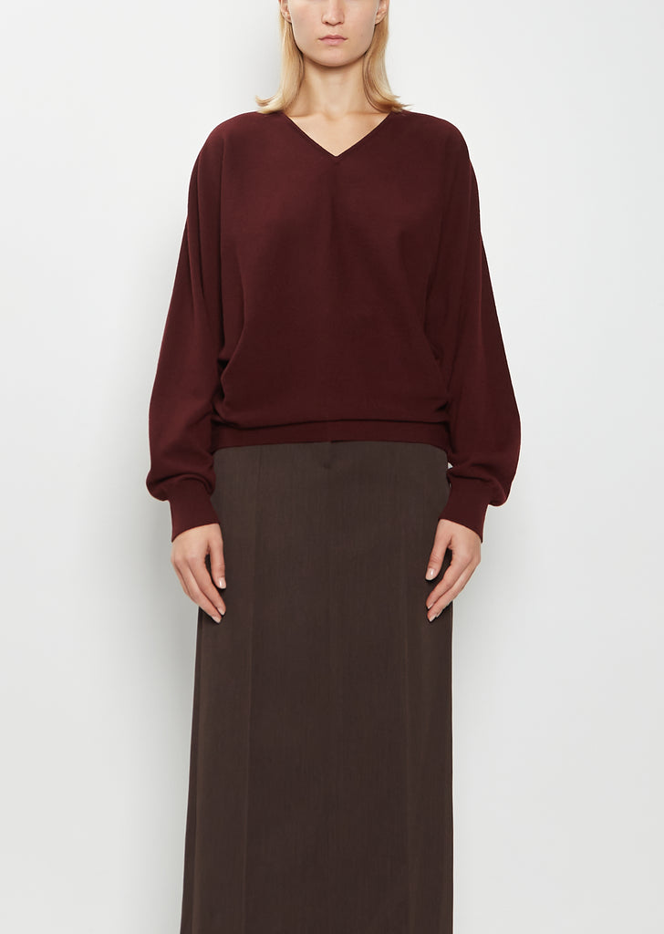 Rosa Wool Cashmere V-Neck Sweater