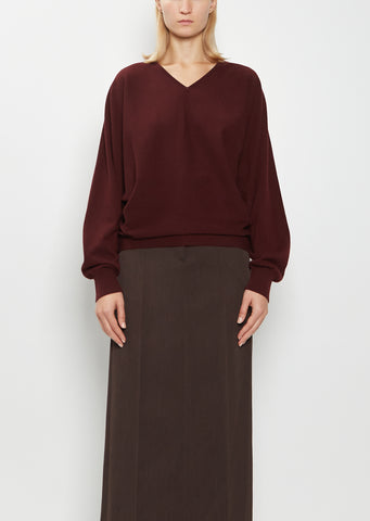 Rosa Wool Cashmere V-Neck Sweater
