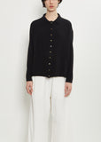 Cashmere Polo Sweater — Black