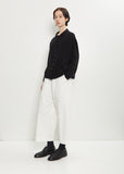 Cashmere Polo Sweater — Black