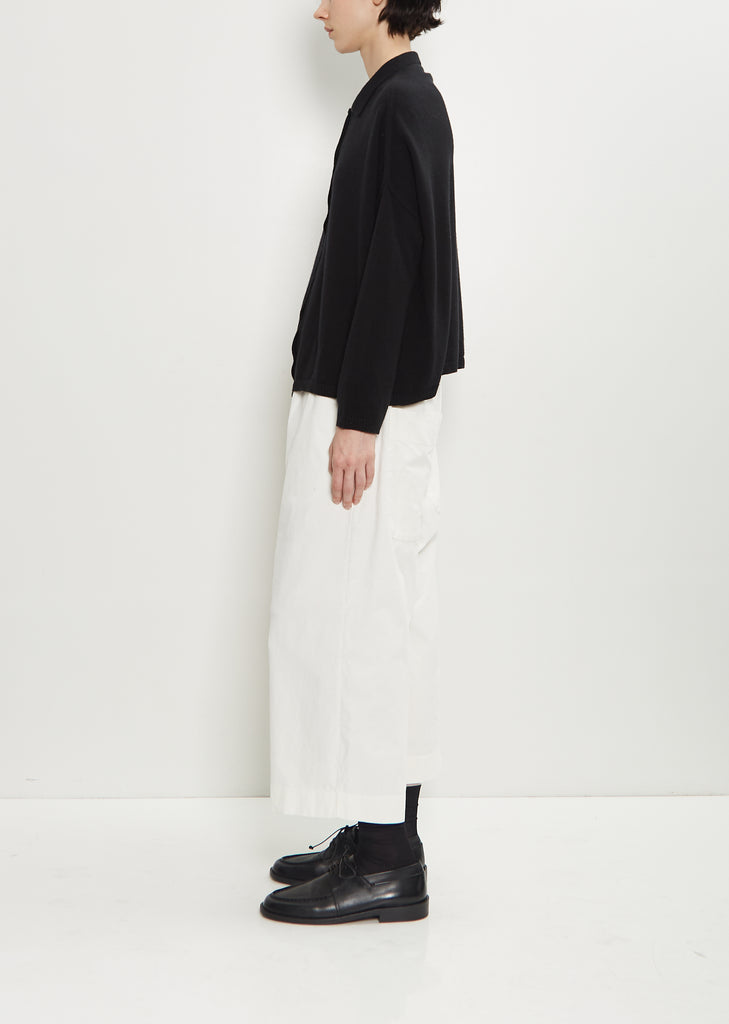 Cashmere Polo Sweater — Black