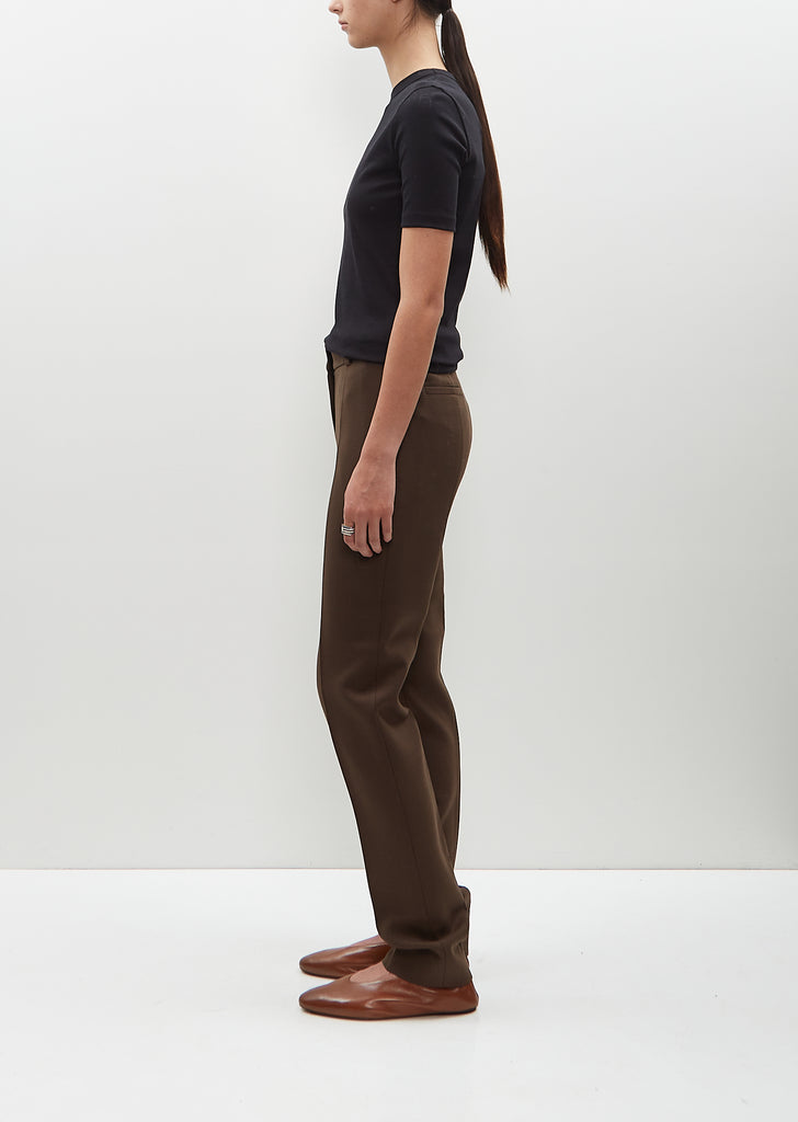 Low-Waist Slim Trousers