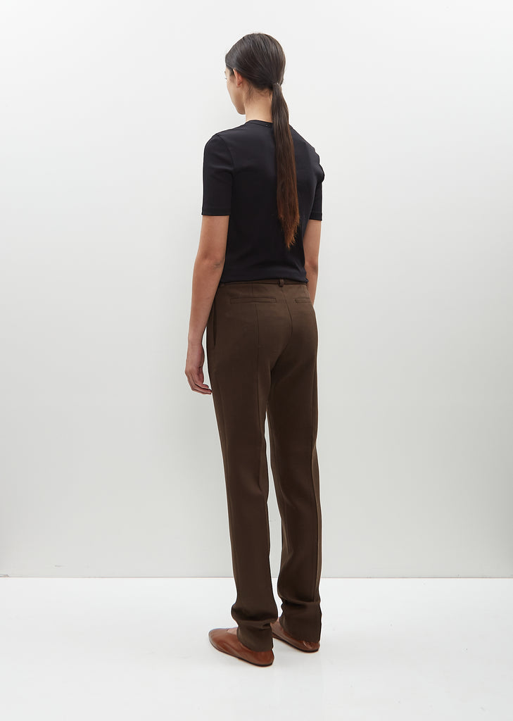 Low-Waist Slim Trousers