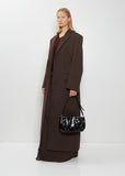 Shoulder Leather Cloud Bag — Ruby
