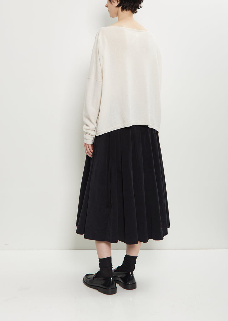 Cashmere Boatneck Sweater — Oatmeal