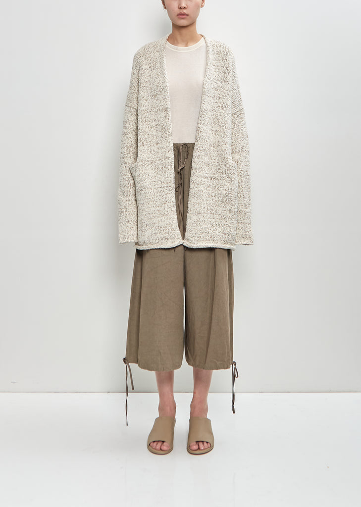 Stretch Cotton Marl Cardigan