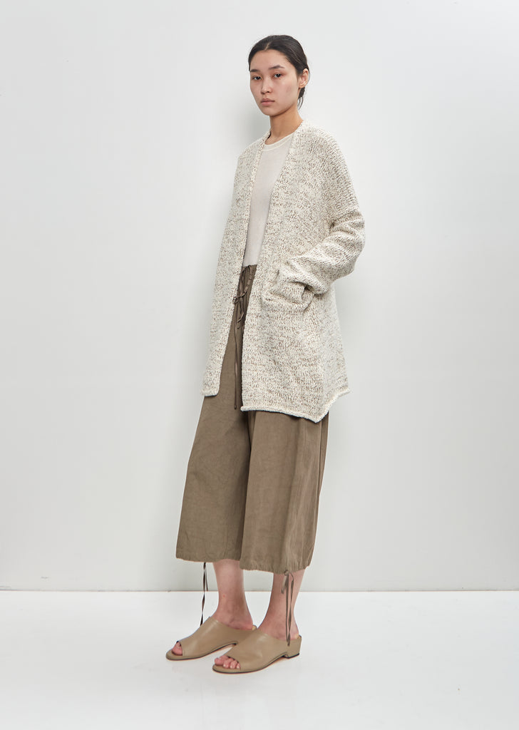 Stretch Cotton Marl Cardigan