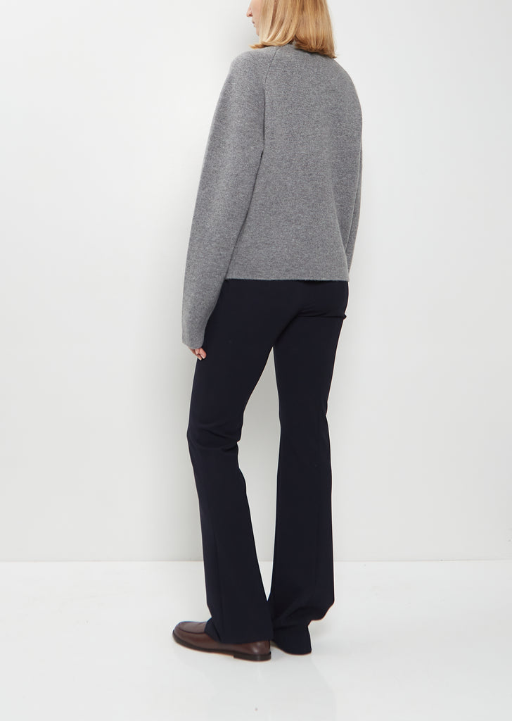 Hammered Button Wool Cashmere Cardigan