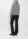 Hammered Button Wool Cashmere Cardigan