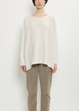 Cashmere Oversized Boatneck — Oatmeal