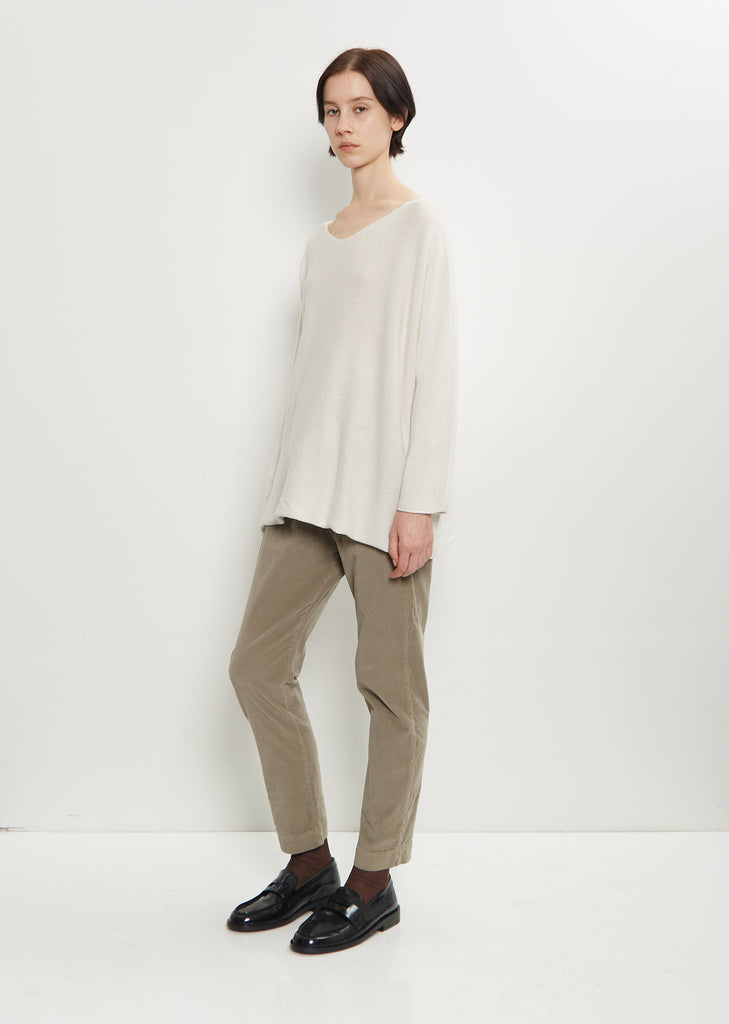 Cashmere Oversized Boatneck — Oatmeal