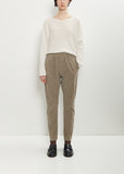Velvet Slim Trousers — Marron Glace
