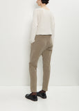 Velvet Slim Trousers — Marron Glace