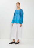 Velvet Ribbon Handwoven Linen Pants — Rice