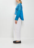 Velvet Ribbon Handwoven Linen Pants — Rice