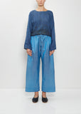 Wide Leg Silk Satin Pants