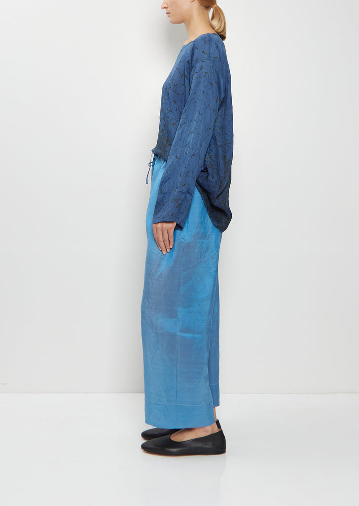 Wide Leg Silk Satin Pants