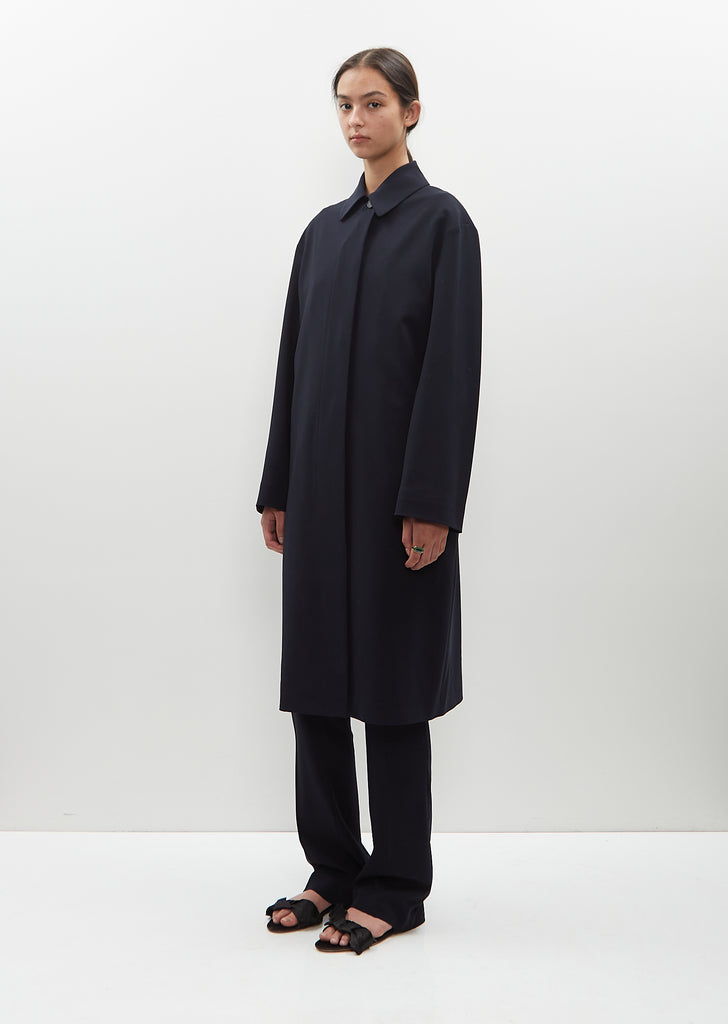 Light Wool Shatter Overcoat