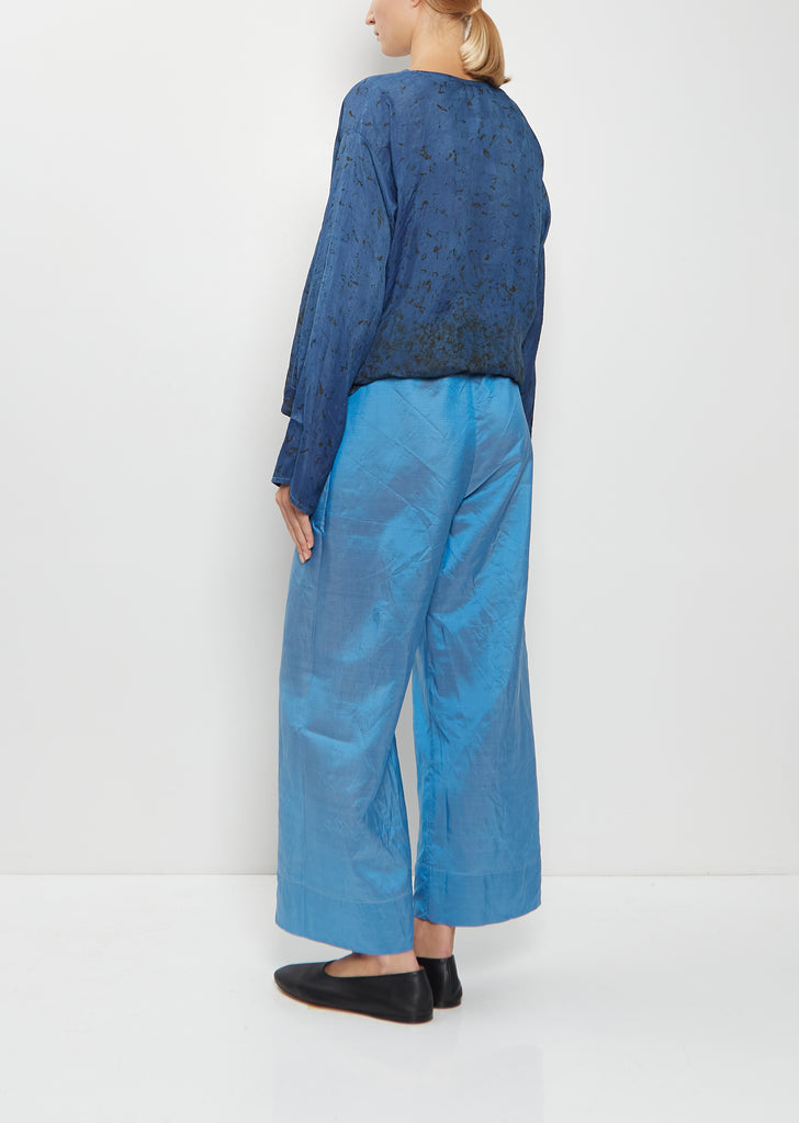 Wide Leg Silk Satin Pants