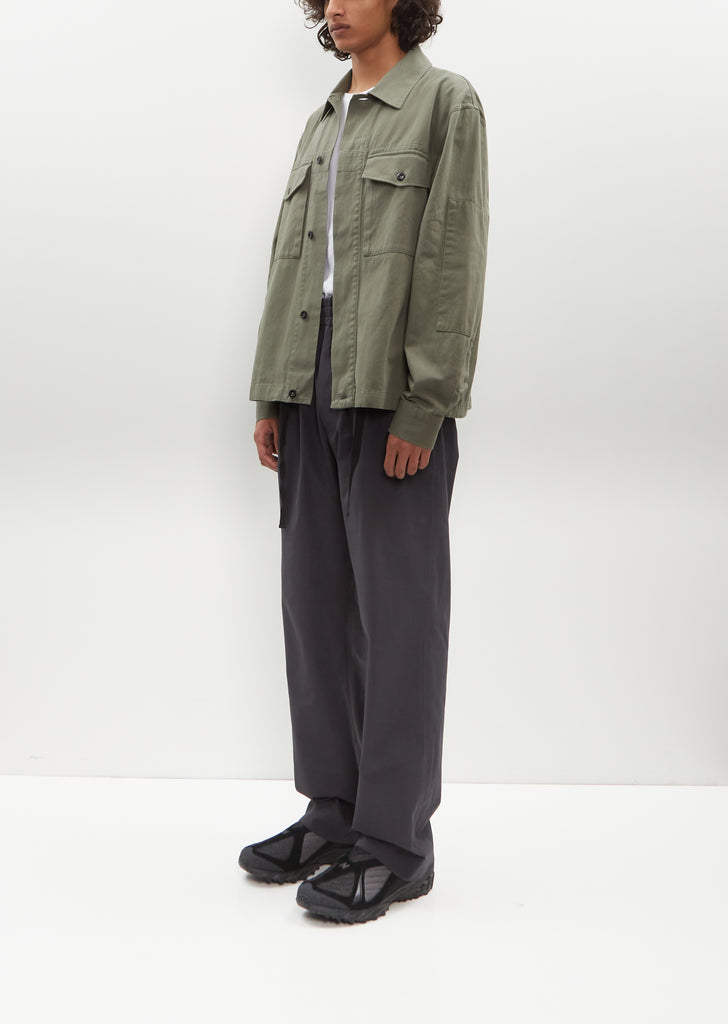 Drawcord Jacket — Uniform Green