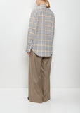Airy Wool Flannel Shirt — Light Blue