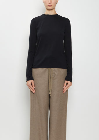 Wool Jersey Long Sleeve Tee