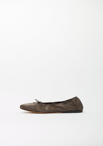 Hereditas Ballerina Flat — Brown