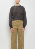 Dyed Pima Cotton Sweatshirt — Ink Black