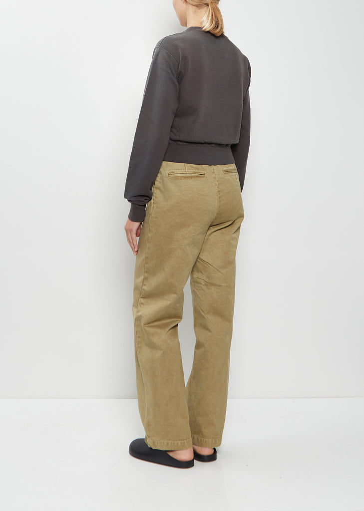 Dyed Pima Cotton Sweatshirt — Ink Black