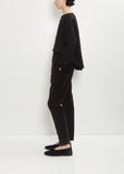 Velvet Slim Trousers — Chocolate