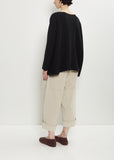 Cashmere Oversized Boatneck — Black