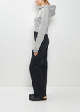 Dyed Pima Cotton Zip Sweatshirt — Top Gray